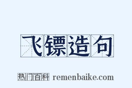 飞镖造句是什么意思的图片